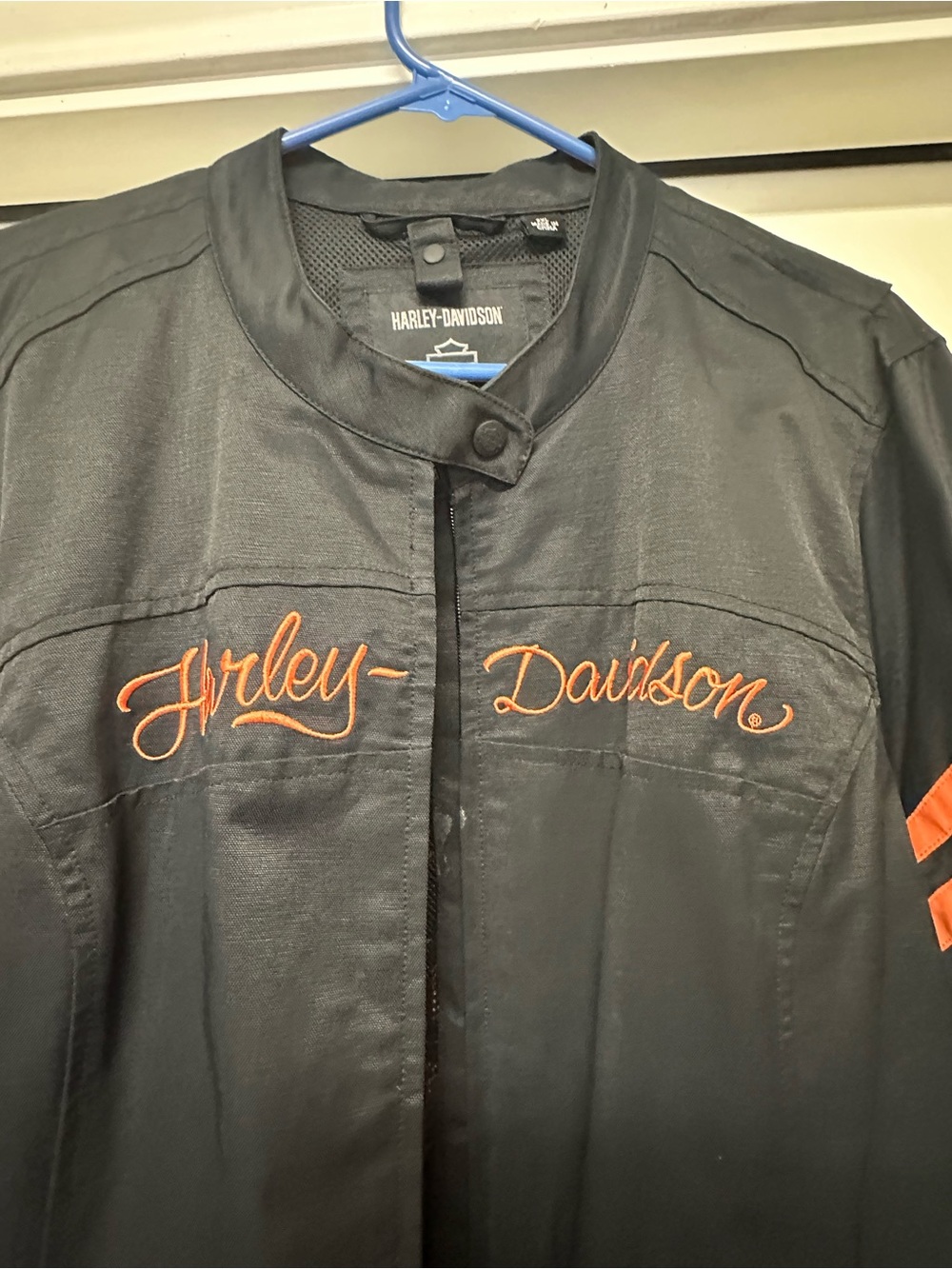 Harley-Davidson Unisex Embroidered Flame Logo Riding Jacket - Picture 3 of 11